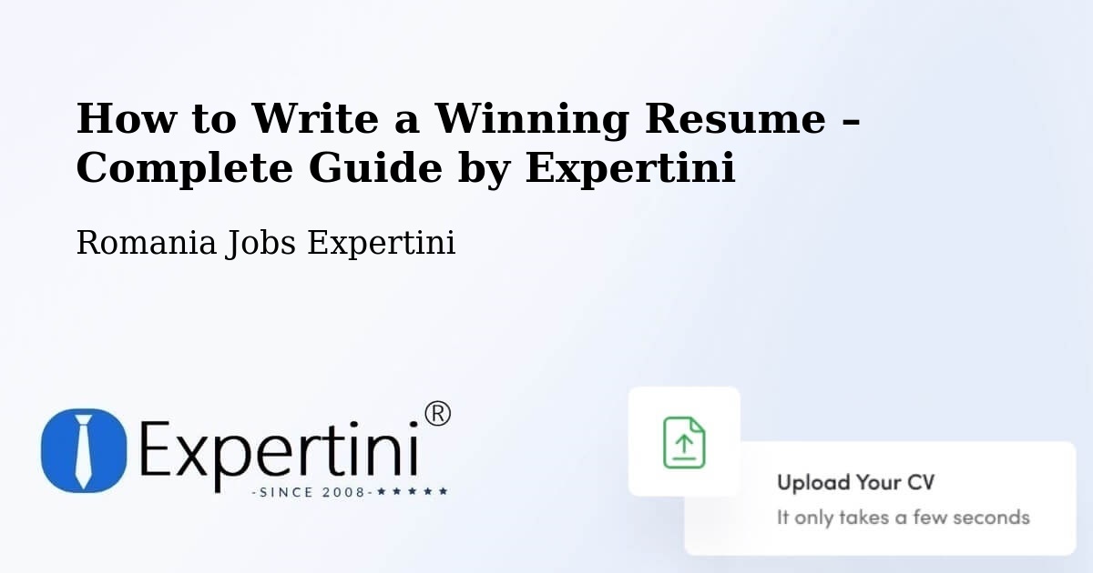 Resume Writing Guide for Job Seekers – Suceava - Suceava, Romania Jobs Expertini